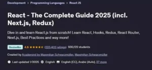 0 تا 100 React - کاملترین دوره آموزش ری اکت (React)  - آموزش صفر تا صد ری اکت (React)
