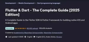کاملترین دوره آموزش دارت(Dart) و فلاتر(Flutter)
