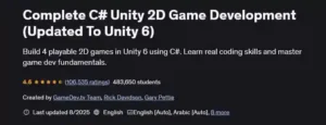 کاملترین آموزش پروژه محور ساخت 5 بازی دوبعدی با Unity (یونیتی)