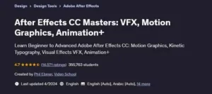 صفر تا صد موشن گرافیک با After Effects (افتر افکت) - دانلود After Effects CC Masterclass:Complete After Effects Course