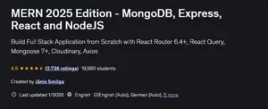 آموزش کامل و پروژه محور MERN Stack