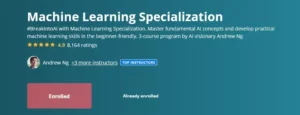 متخصص یادگیری ماشین شوید از Coursera- دانلود Machine Learning Specialization