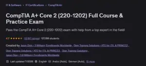 آمادگی کامل برای آزمون CompTIA A+ (220-1202) Core 2 به همراه 540 نمونه سوال