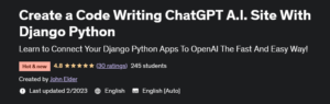 ساخت سایت اصلاح و ارایه کد های درخواستی با Django و ChatGPT