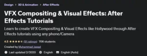 آموزش VFX Compositing با ساخت 10 پروژه هالیوودی در افتر افکتز (After Effects)