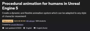 آموزش ایجاد انیمیشن رویه ای حرکات انسان در Unreal Engine 5