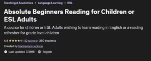 آموزش خواندن زبان انگلیسی برای کودکان و بزرگسالان ESL