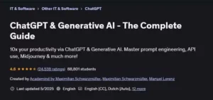 آموزشی جامع بر تمامی ابزار ChatGPT و OpenAI API از Maximilian Schwarzmüller