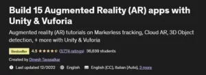 آموزش ساخت 15 برنامه AR (واقعیت افزوده) در یونیتی و Vuforia