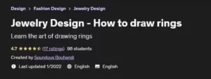 آموزش طراحی جواهرات : ترسیم حلقه