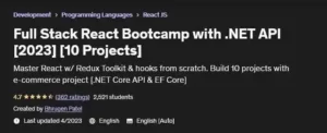 آموزش برنامه نویسی فول استک در React و NET API. با 10 پروژه