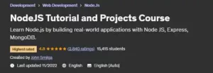 آموزش پروژه محور Node.js با پروژه های متنوع