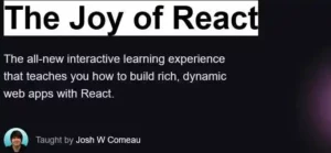 لذت یادگیری React با Josh W Comeau
