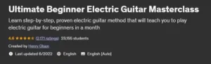 مسترکلاس آموزش نواختن گیتار الکتریک از مبتدی تا پیشرفته