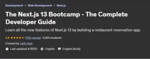 بوتکمپ آموزش Next.js 13 با ساخت پروژه رزرو رستوران