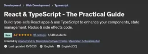 آموزش کاربردی ساخت برنامه وب با React و TypeScript از Maximilian Schwarzmüller