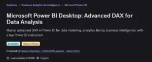 آموزش پیشرفته DAX برای تحلیل داده در Power BI