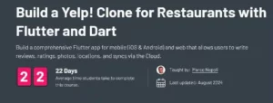 آموزش ساخت کلون برنامه Yelp با فلاتر (Flutter) و دارت (Dart) از سری ZeroToMastery