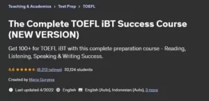 آمادگی برای کسب نمره بالای 100 در آزمون TOEFL