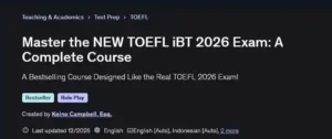 کاملترین دوره آموزش آمادگی آزمون تافل (TOEFL)