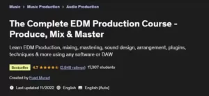 آموزش تولید و میکس و مستر موسیقی EDM بدون پیش نیاز