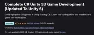 صفر تا صد ساخت بازی با #C (سی شارپ) و یونیتی - دانلود Complete C# Unity Game Developer 3D