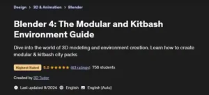 آموزش صفر تا صد طراحی محیط های ماژولار در بلندر (Blender) 4