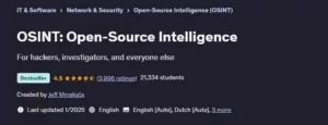 آموزش استفاده از اطلاعات منبع باز (OSINT) به منظور هک سیستم