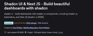 آموزش عملی ساخت داشبوردهای زیبا با Shadcn UI در Next.js