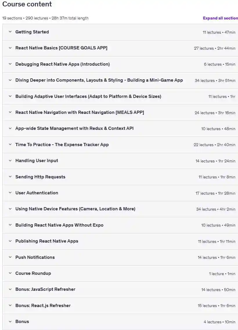 آموزش کامل React Native - ساخت برنامه React Native - برنامه موبایل با React Native