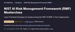 آموزش مدیریت ریسک هوش مصنوعی با NIST RMF