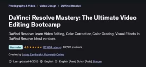بوتکمپ آموزش ویرایش ویدیو با DaVinci Resolve