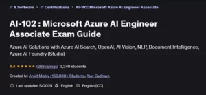 آموزش پیاده سازی هوش مصنوعی بر روی Azure و آمادگی برای آزمون AI-102