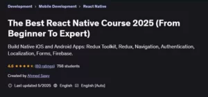 آموزش صفر تا صد React Native با ساخت 3 پروژه کاربردی