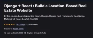 آموزش ساخت سایت املاک مبتنی بر موقعیت نقشه با جنگو (Django) و React