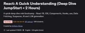 درک کامل ری اکت (React) برای نوشتن کد بهتر در کمتر از 2 ساعت
