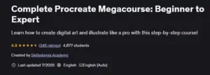 آموزش کار با Procreate از مبتدی تا پیشرفته