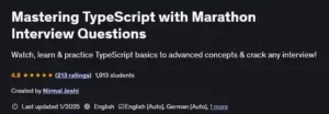 آموزش صفر تا صد TypeScript و آمادگی برای هر نوع مصاحبه شغلی