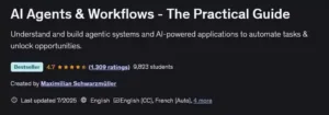 آموزش کاربردی ساخت AI Agents از Maximilian Schwarzmüller