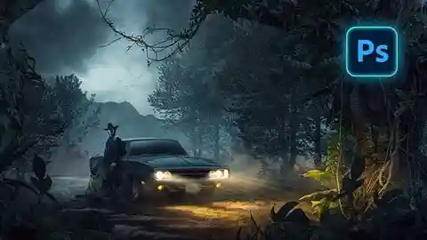 Cinematic Photo Manipulation using Adobe Photoshop آموزش طراحی فتومنیپولیشن سینماتیک در Photoshop