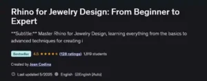 آموزش صفر تا صد طراحی جواهرات با نرم افزار Rhinoceros