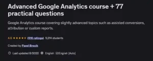 آموزش پیشرفته Google Analytics با 77 سوال کاربردی