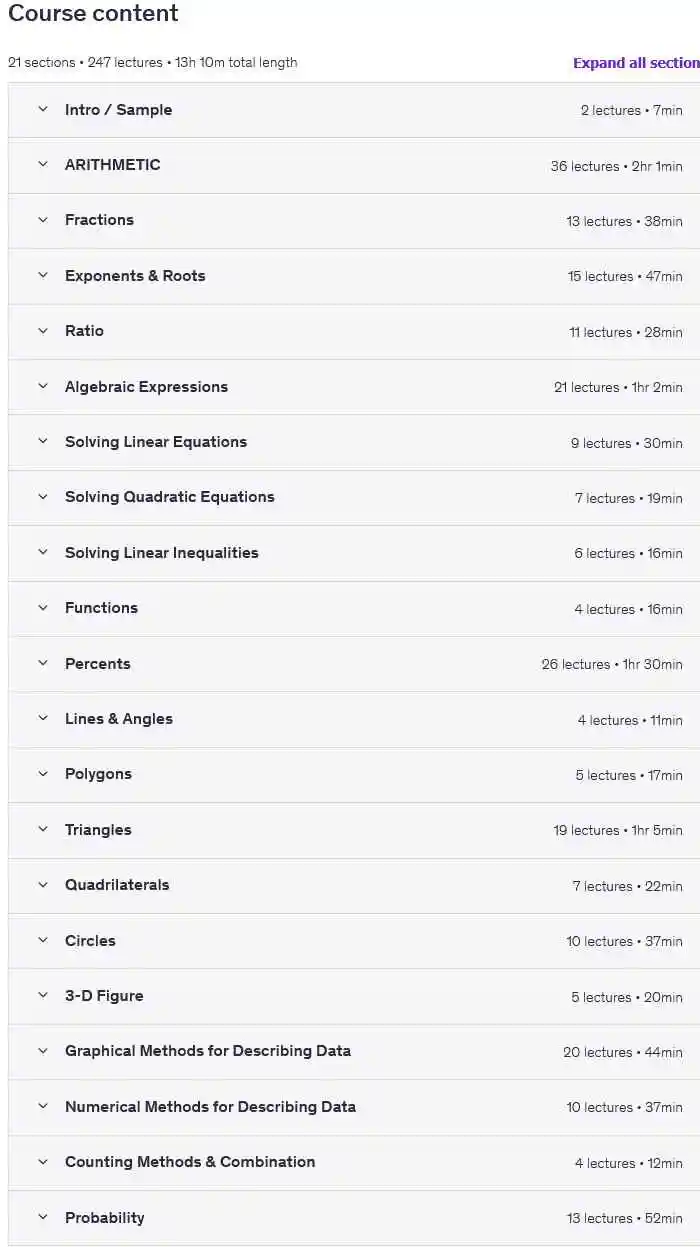 آمادگی برای آزمون GRE با بیش از 240 سوال طبقه بندی شده