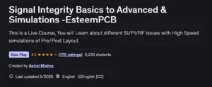 آموزش جامع طراحی سیگنال و شبیه‌سازی PCB و فرکانس بالا