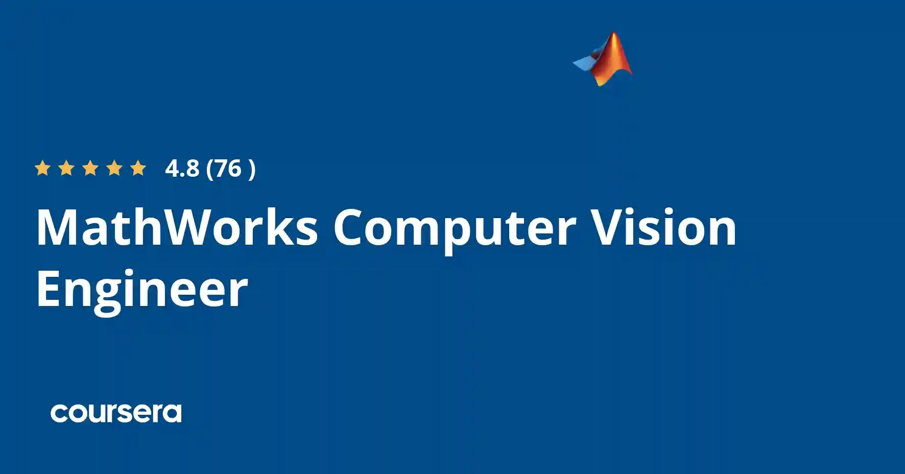 MathWorks Computer Vision Engineer Professional Certificate دوره آموزش مهندس بینایی ماشین از Coursera
