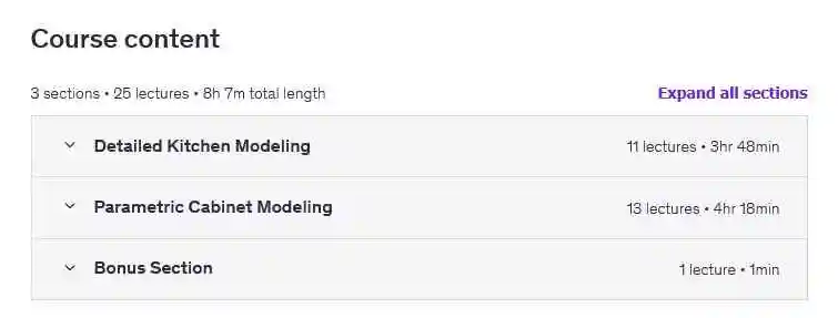 آموزش مدل سازی دقیق کابینت های آشپزخانه در Revit