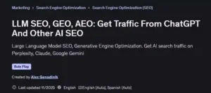 آموزش SEO برای موتورهای جستجوی مبتنی بر هوش مصنوعی مانند ChatGPT