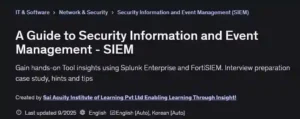آموزش جامع SIEM و SOC با Splunk و FortiSIEM از پایه تا پیشرفته
