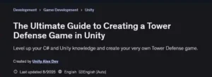 آموزش ساخت بازی Tower Defense با Unity و سی شارپ