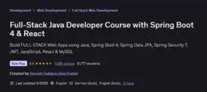 آموزش ساخت برنامه های فول استک با Spring Boot 4 و React JS